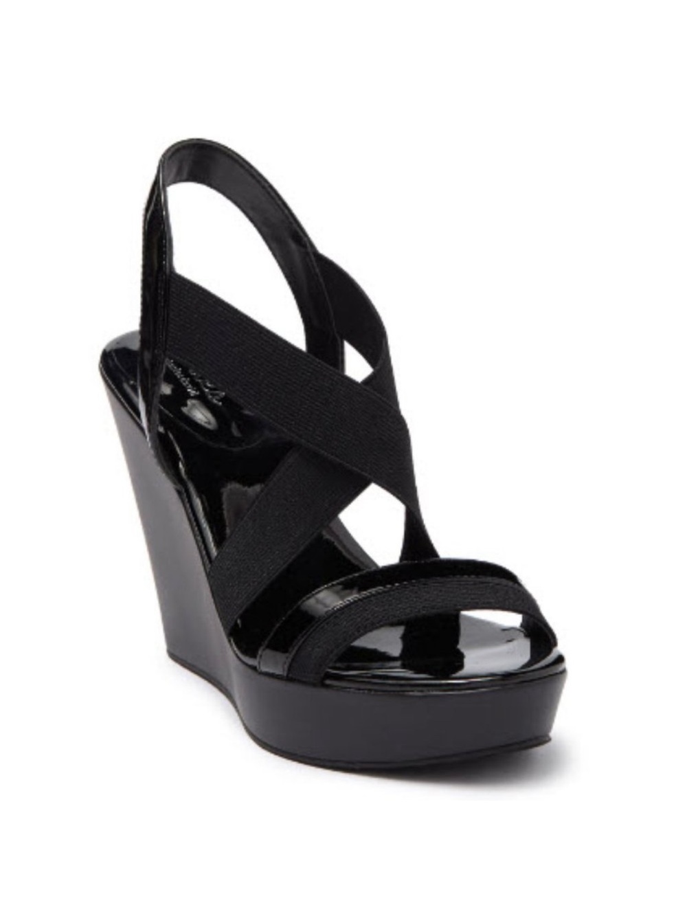 Charles by Charles David Black Strappy Wedges